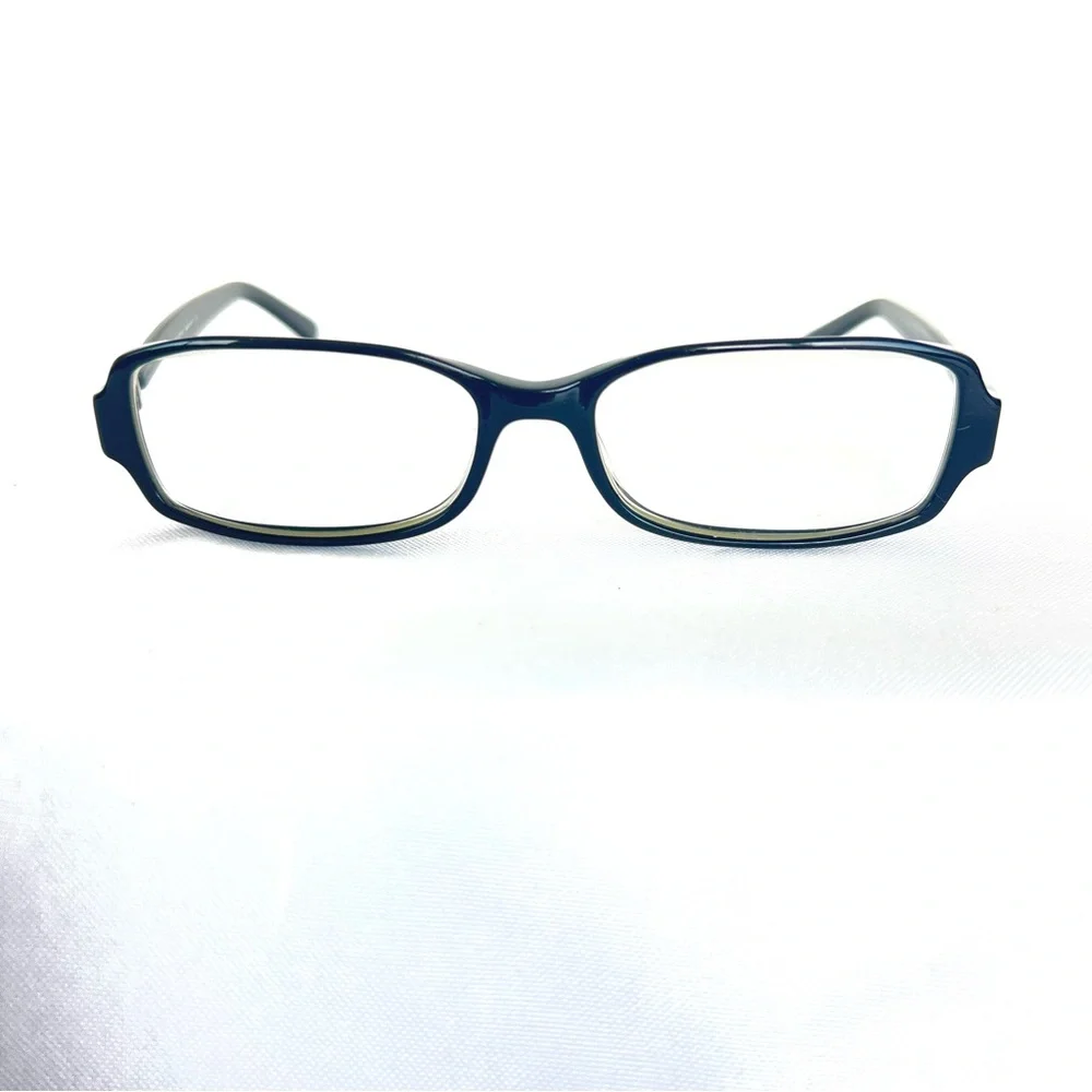 VALENTINO Italy 130 5456 Rectangular Lens Crystal Black Frames Eyeglasses